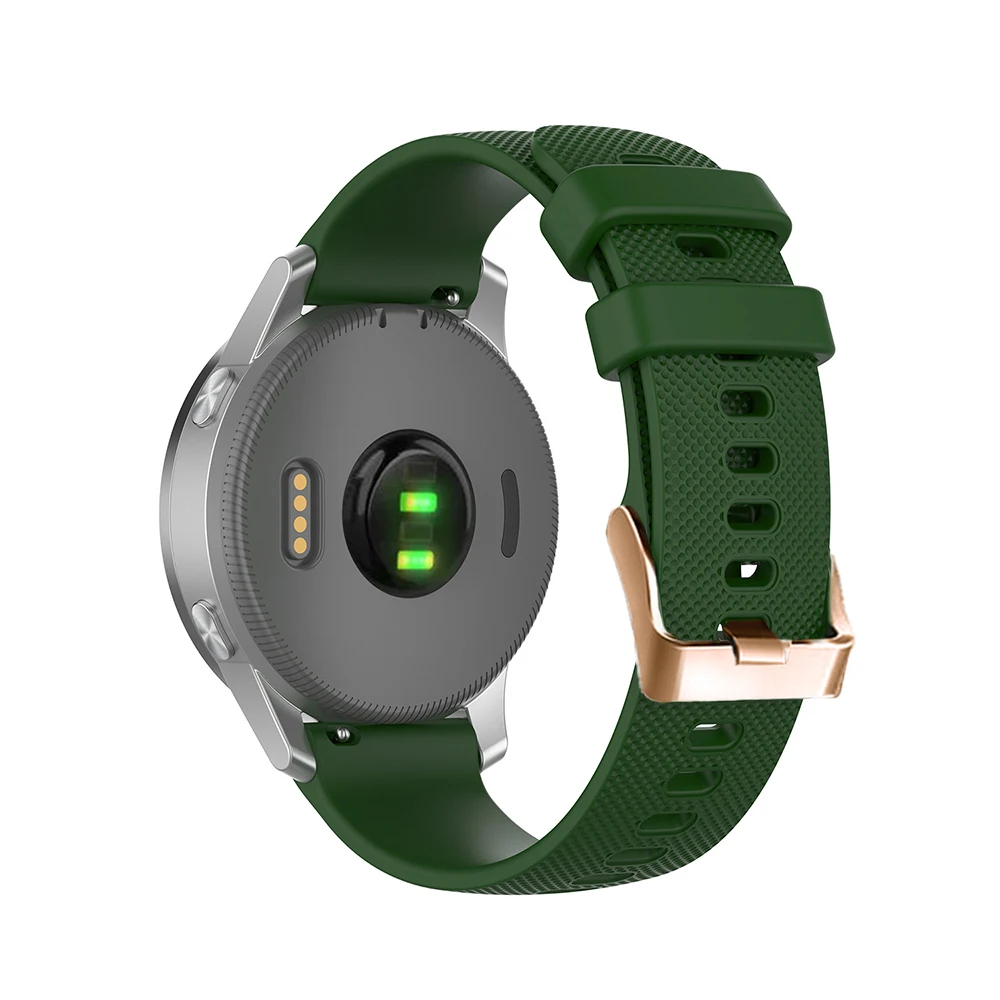 Rose Gold Buckle Silicone Watchband for Garmin
