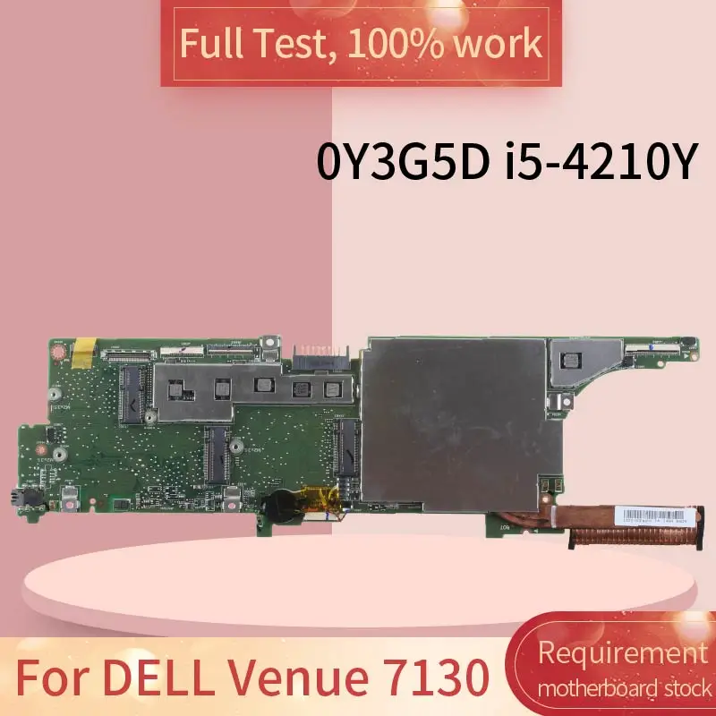 

For DELL Venue 7130 11 PRO 0Y3G5D SR191 i5-4210Y Notebook motherboard Mainboard full test 100% work