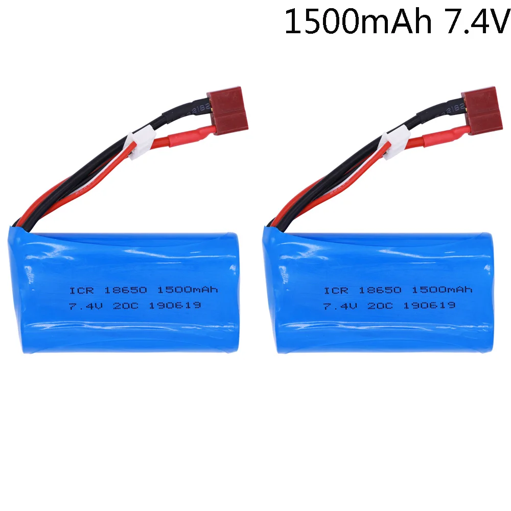 

Литий-Полимерный Аккумулятор 7,4 В 1500 мАч 2S для Wltoys 12428 12401 12402 12403 12404 FY-03 FY01 FY02 rc toy Battery part 12423 2 шт./лот T