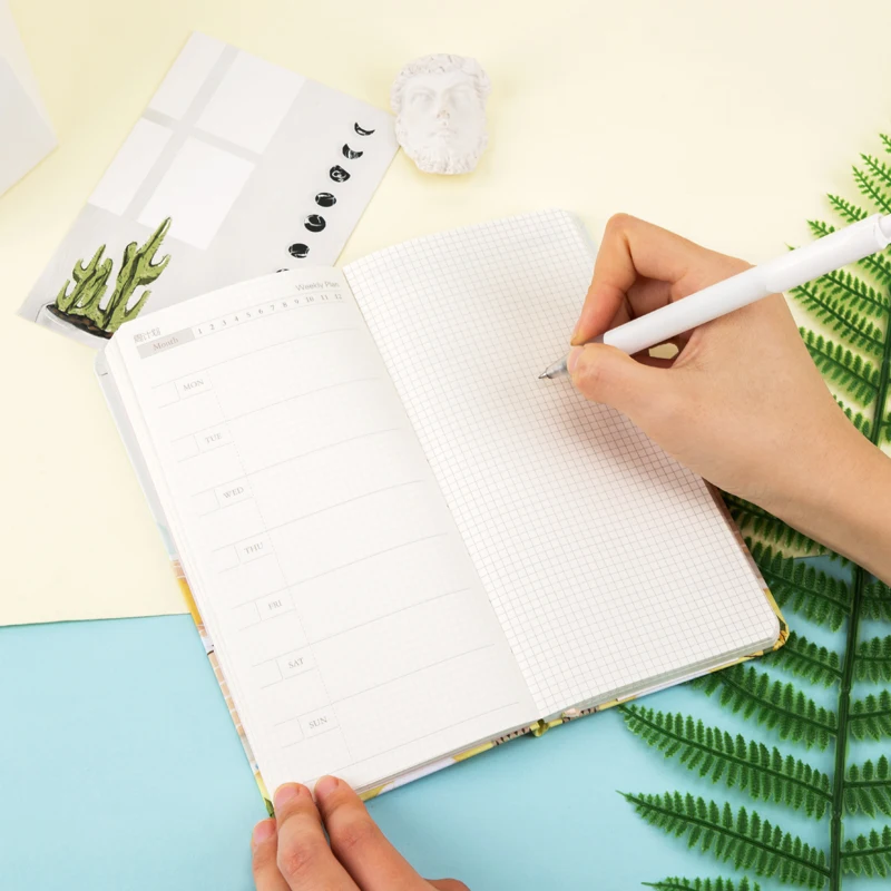 كينبور أسبوع دفتر الصعب الوجه مذكرات صغيرة نمط الأسبوع اليد المحمولة دفتر الإبداعية كفاءة كتاب اليد حساب مخطط