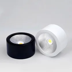 Dimmable AC85-265V High Quality Surface Mounted LED COB Downlight 7w 9w 12w 15w 18w Ceiling Light Spotlight Downlight Indoor