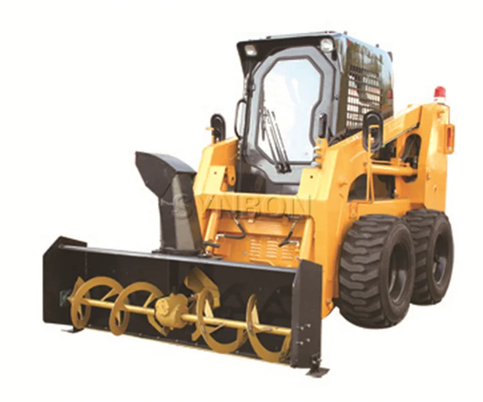 SYNBON Mini Skid Steer Backhoe Loader Hydraulic SY45 4 Wheel 700kg  Loading