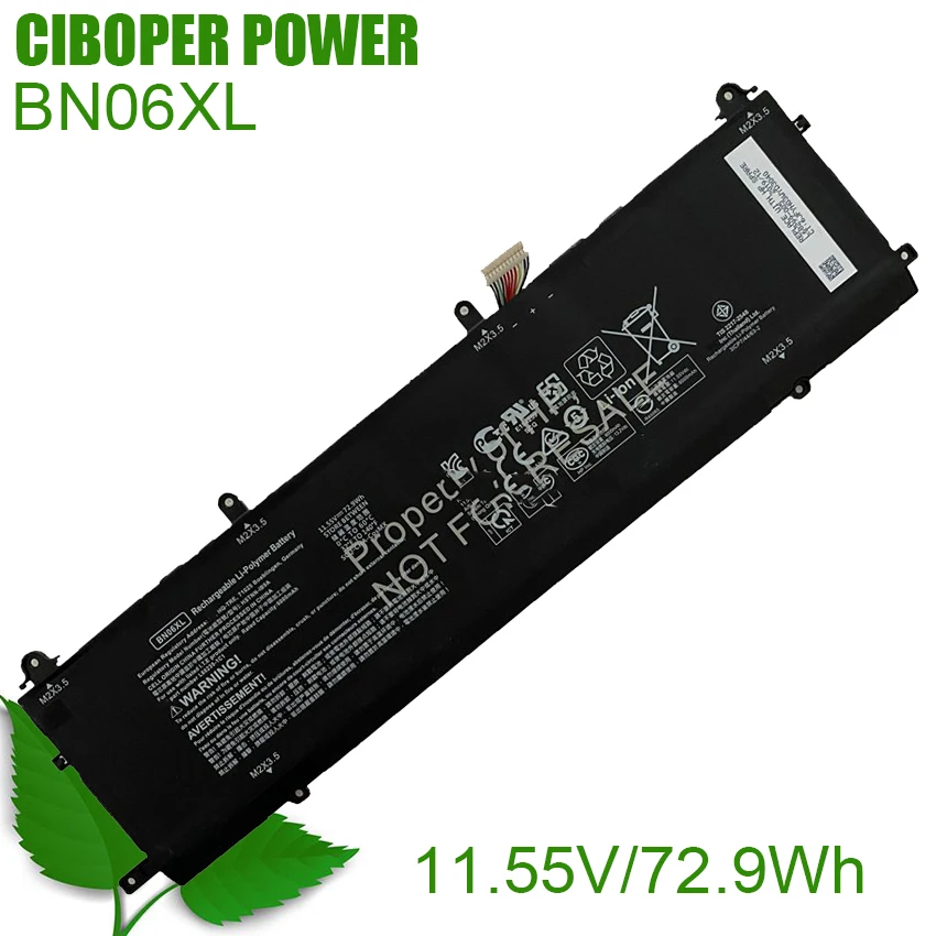 CP Genuine Laptop Battery BN06XL 11.55V 72.9Wh HSTNN-IB9A For Spectre X360 15-EB Convertible 15-EB L68235-1C1 L68299-005 Series