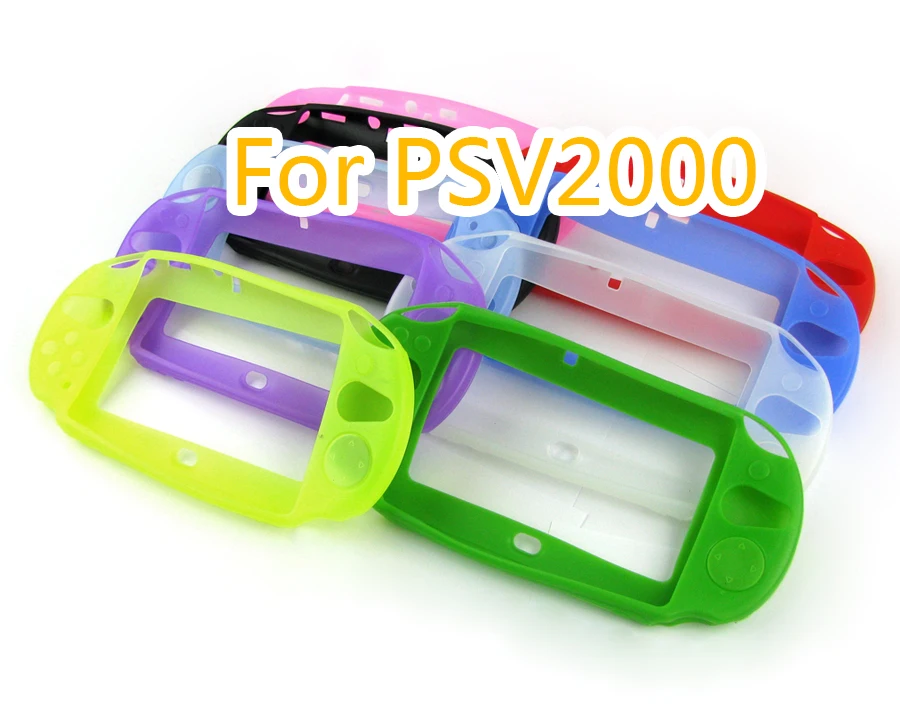 20PCS For Sony PlayStation Psvita PS Vita PSV 2000 Slim Console Protector Skin Case TPU Silicone gel Soft Protective Cover Shell