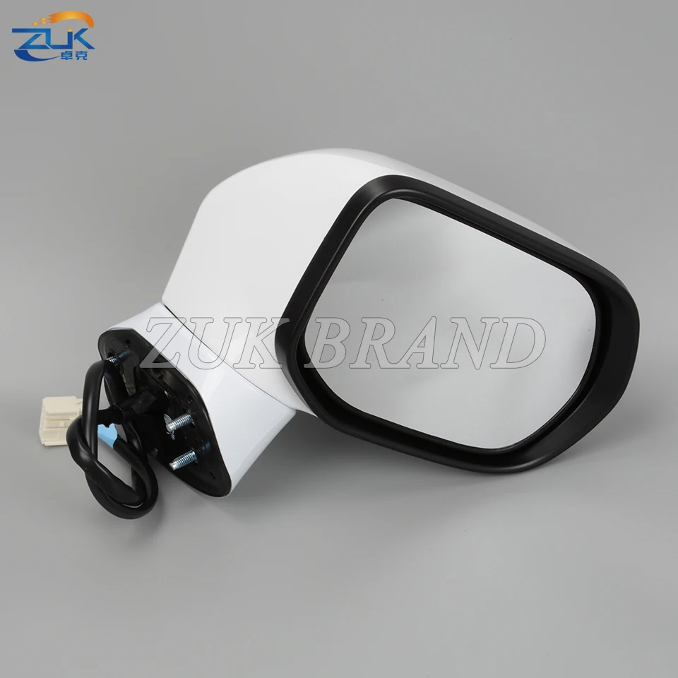 ZUK Outer Side Rearview Mirror Assy For HONDA CIVIC FA1 FD1 FD2 2006 2007 2008 2009 2010 2011 5-PINS LED 7-PINS Electric Folding