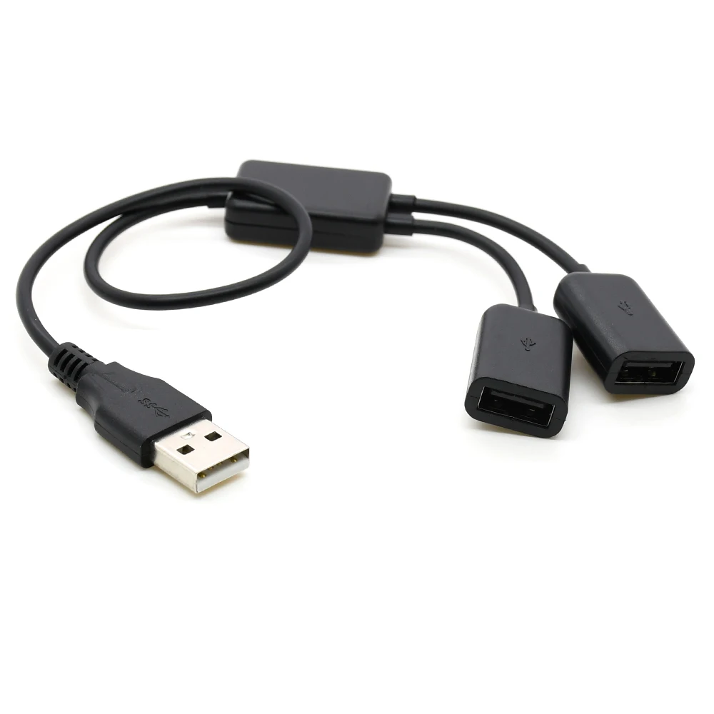 USB 2,0 Dual Ports Hub Kabel Bus power Für Laptop Macbook Notebook PC & Maus & Flash Disk
