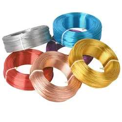 Fil de Perlage en Métal Souple pour Travaux Manuels, 1 Grand Rouleau de 0.8/1/1.5/2/2.5/3mm
