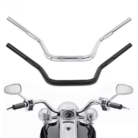1" 25MM Drag Bars Handlebar Handle Bar Compatible With Harley Touring Softtail Custom 1340 Sportster 48 Dyna XL 883 1200 '93
