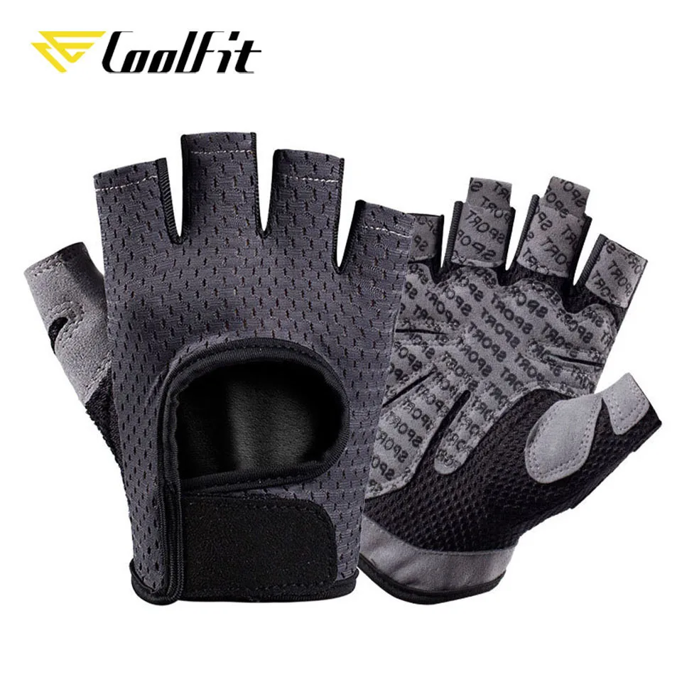 CoolFit – gants de Fitness respirants en Silicone, paume creuse, dos creux, gants de gymnastique, haltérophilie, entraînement, haltères, Crossfit,