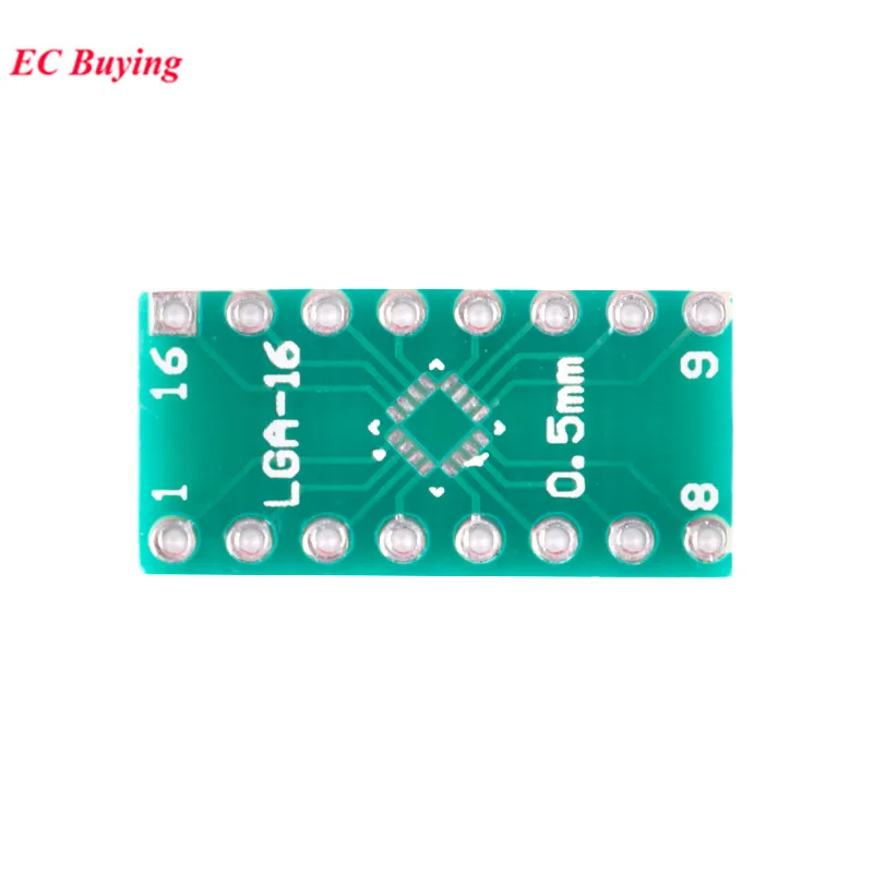 20/10 個 LGA16 QFN16 転送ボードアダプタ PCB ピンボード SMD から DIP16 DIP ピン IC テストプレート 0.5 ミリメートル 2.54 ミリメートルピッチコンバータソケット