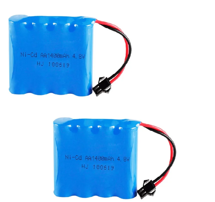 4.8VAA 1400mAh NiMH RC Batteries Rechargeable Square Receiver RX Battery Pack for RC Cars