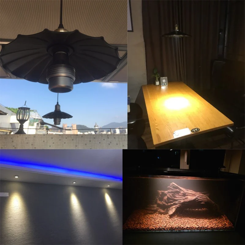 E27 Focusing LED COB Bulb Adjust Focalization Aperture Dimmable Spotlight Chandelier Restaurant Dining Art room Mural Gallery