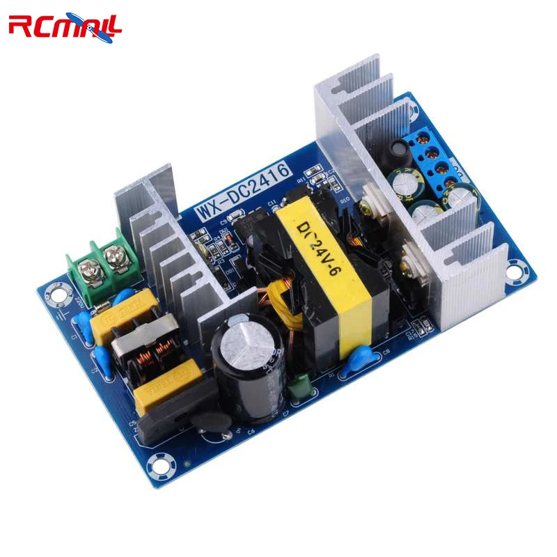 RCmall AC-DC Power Supply Module AC 100-240V to DC 24V 9A/24V 6A Switching Power Supply Board for Industrial Control Systems