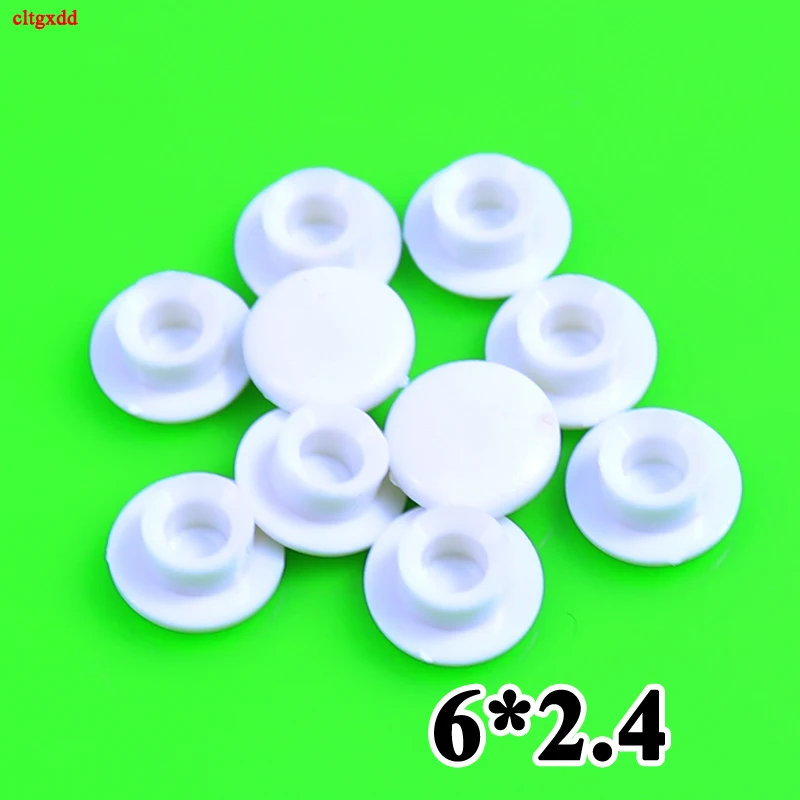 25pcs white Caps Plastic Cap outer diameter 6 High 2.4 Inner hole 3 Hat for 6*6mm Micro Tact Switch 6X6 mm