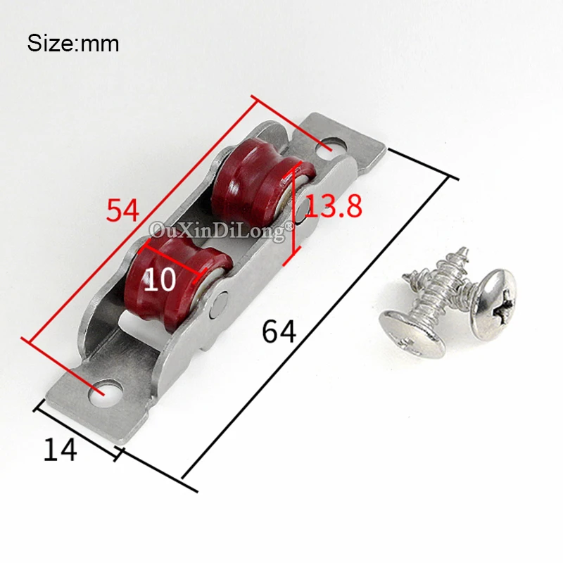 

Новинка, 8 шт., ролики для раздвижных дверей и окон из нержавеющей стали, канавочное колесо 77, пластиковые стальные двери, окна, немые нейлоновые колеса, шкивы