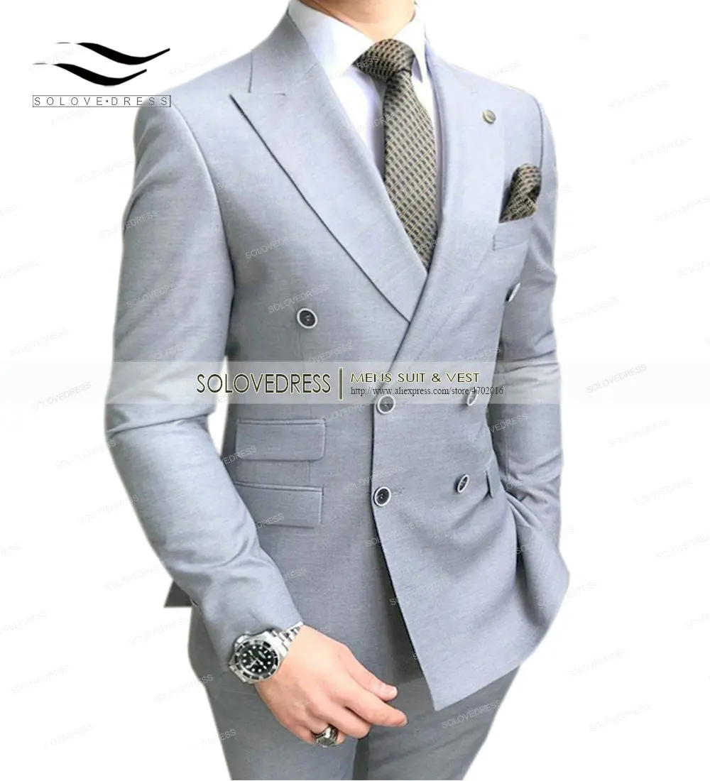 ¡Solo 1 chaqueta! Blazer de doble botonadura para hombre, chaqueta Formal de ajuste Regular con solapa de muesca, esmoquin sólido para graduación