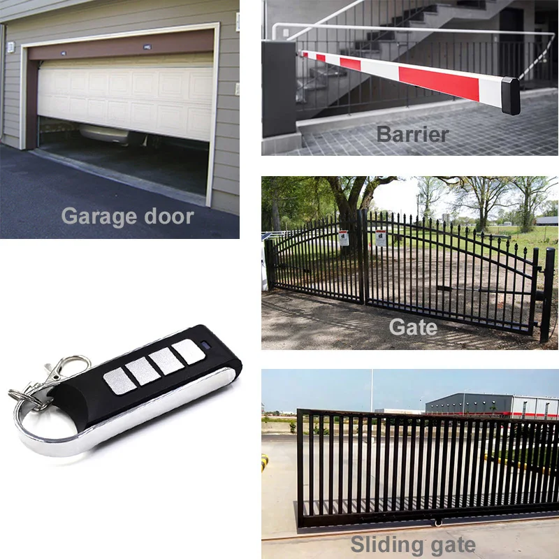 2023 New Garage Door Remote Control 433.92MHz Fixed Code Transmitter Door Command 433MHz Clone Keychain