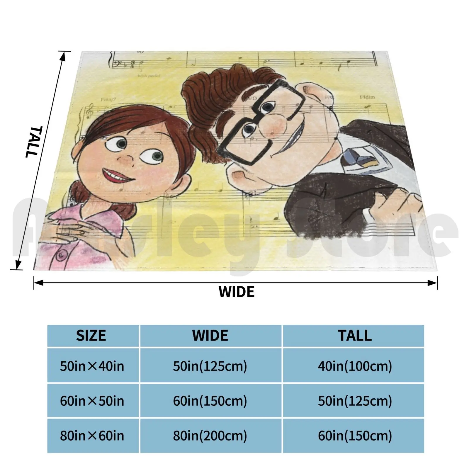 Married Life Blanket Fashion Custom Up Carl Ellie Married Marriage Wedding Married Life