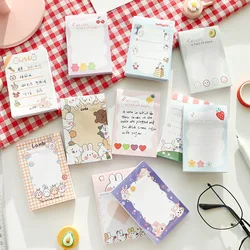 100sheets Cute Cartoon Rabbit Memo Notepad Student Hand Account Sticky Note N Times Posted Message Notepad  Kawaii