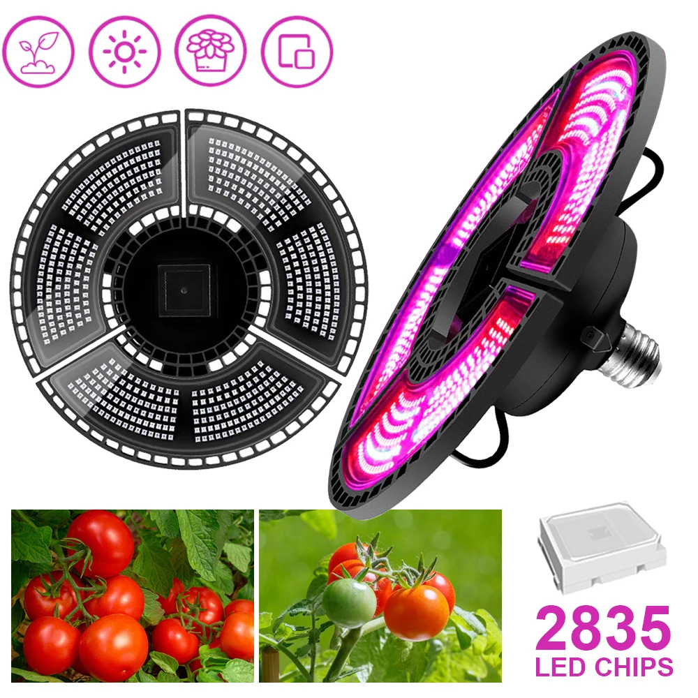 E27 vermelho e azul espectro dobrável planta luz led crescimento da planta luz de estufa à prova dwaterproof água luz do berçário luz uv planta