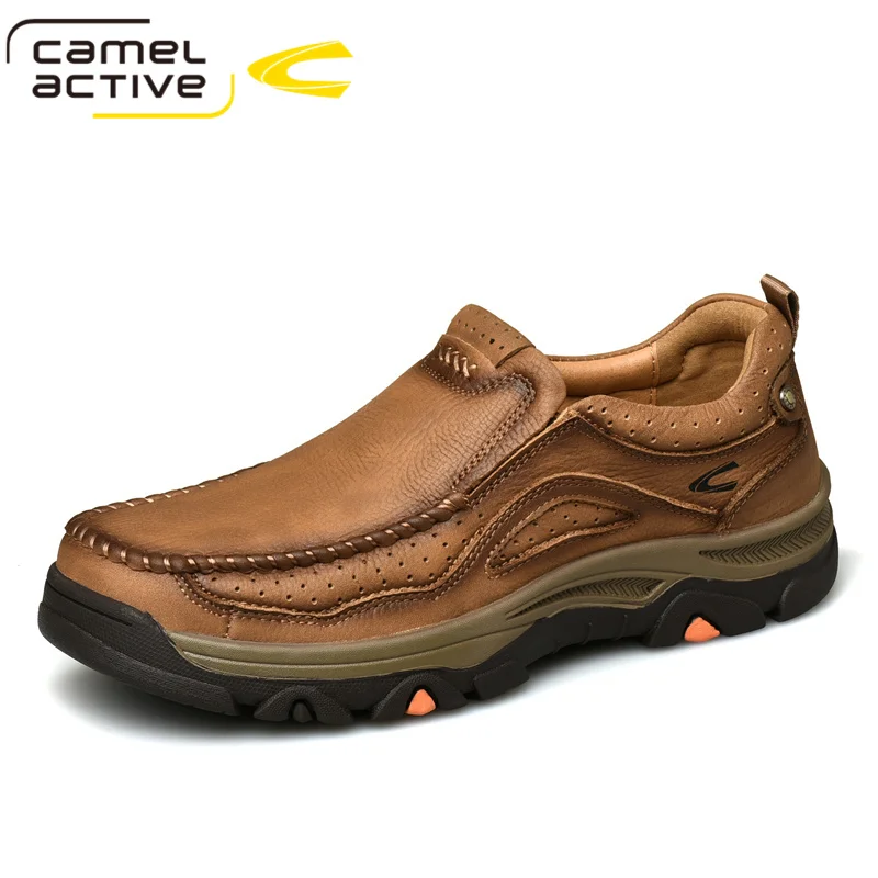 Camel Active Spring Autumn New Soft Genuine Leather Men Loafers Fashionable and Comfortable Casual Men Shoes Male Footwear