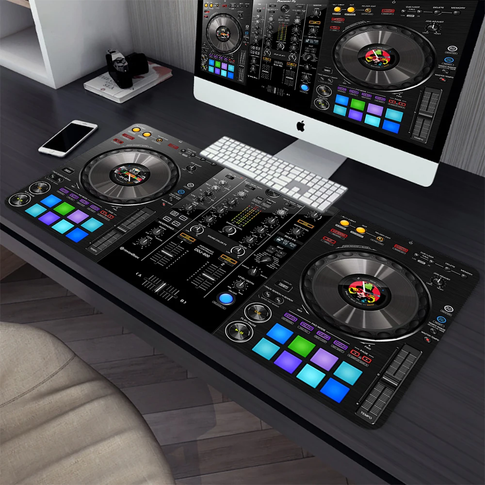 Radio DJ Controller Workbench Large Gaming Mouse Pad Computer Mousepad PC Gamer Mouse Mat Office Mausepad Keyboard Mat Desk Pad