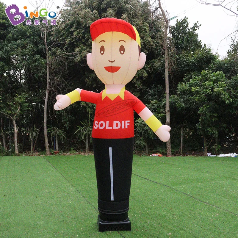 

Customized 2.7 Meters High Advertising Inflatable Hand-Waving Boy Inflated Sky Dancer Puppet Flag Wind Dancing Tube Man