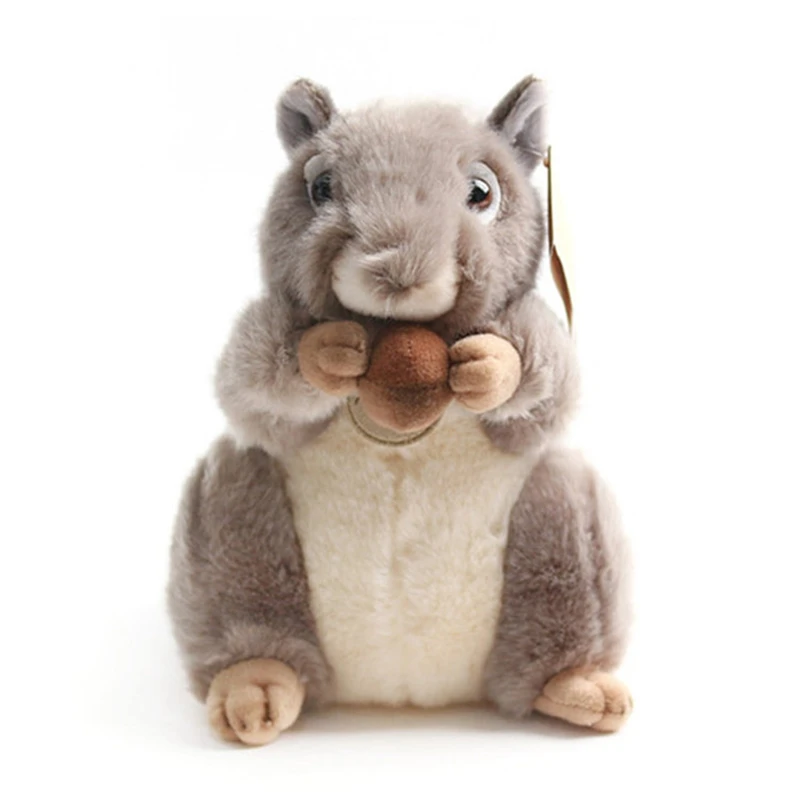 Aurora Stuffed Toys Lovely Simulation Squirrel Stuffed Plush Animal Doll Toy For Birthday Christmas Gifts Super Soft Comfortable