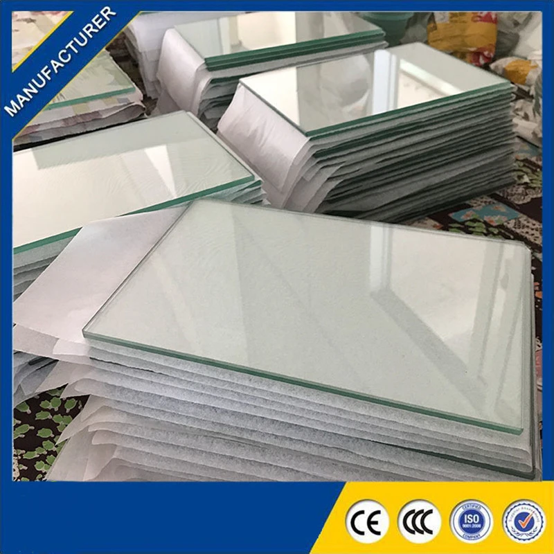 Tempered ultra-white glass round square plate high temperature and high pressure resistant glass 300 degree buried light glass