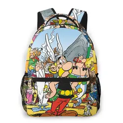 Asterix Obelix Backpack for Girls Boys Travel RucksackBackpacks for Teenage school bag