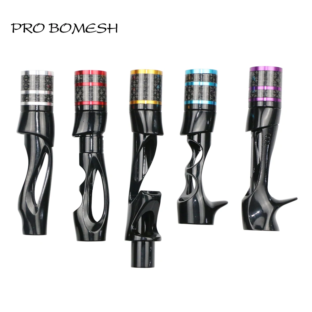 PROBOMESH 2 set Aluminum + 4axis Cross Wrap Lock Nutt Fishing Reel Seat Decorative Trim Part DIY Fishing Rod Component Accessory