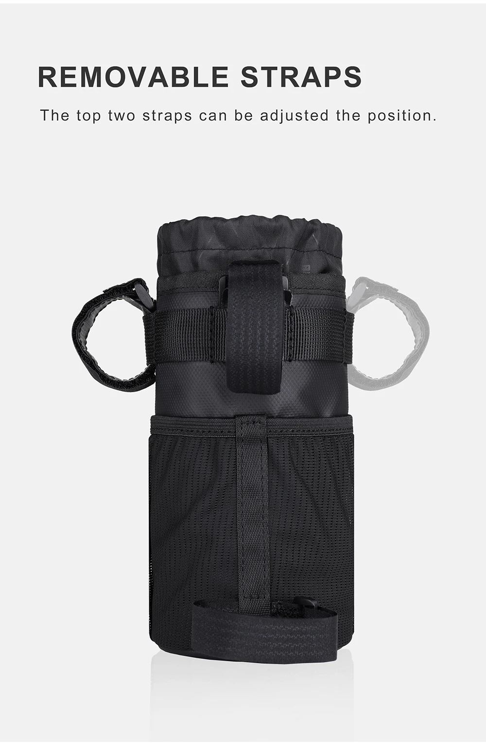 Rhinowalk Fahrrad Tasche Fahrrad Wasser Flasche Tasche Beutel Bike Zubehör Lenker Werkzeug Tasche Touring Pendeln Isolierte Tasche – Detail 9