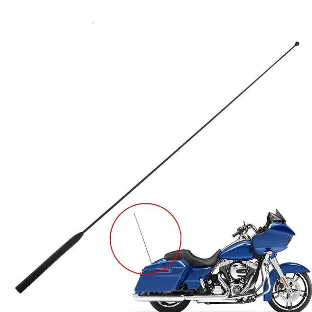 1x 33'' Antena Motocyklowa AM FM Antena Radiowa Gumowa Kompatybilna z Harley Touring Road Street Electra Glide 01-23