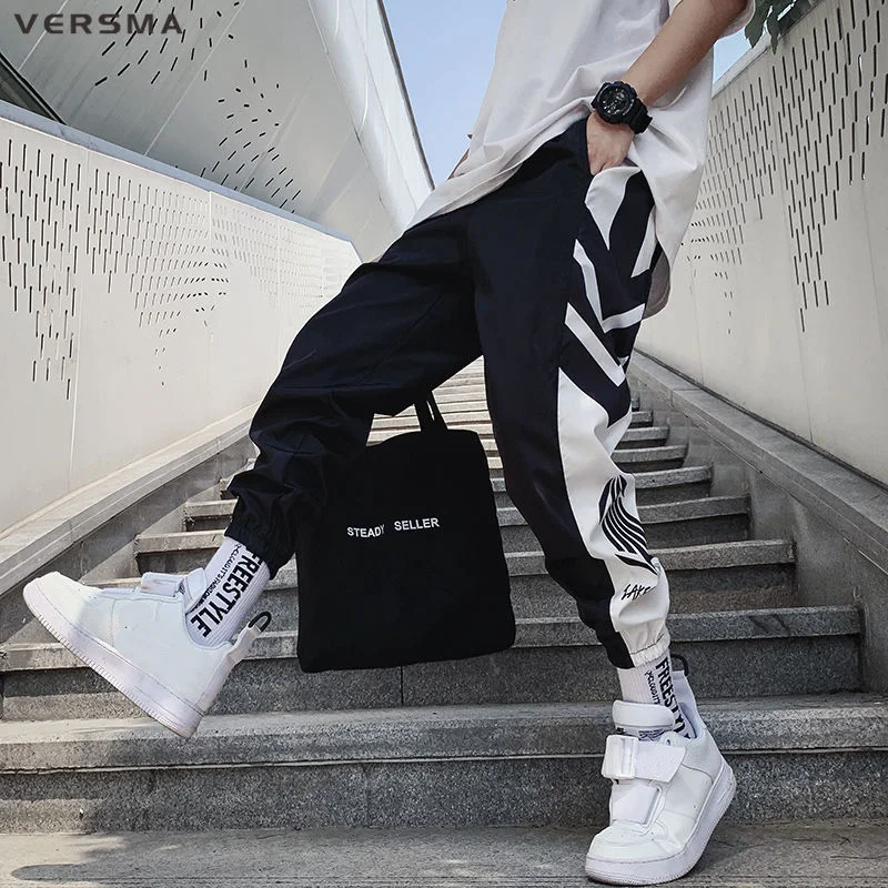 Versma bf harajuku joggers harem calças femininas calças dos homens hip hop trajes de dança streetwear calças esportivas sweatpants dropshipping