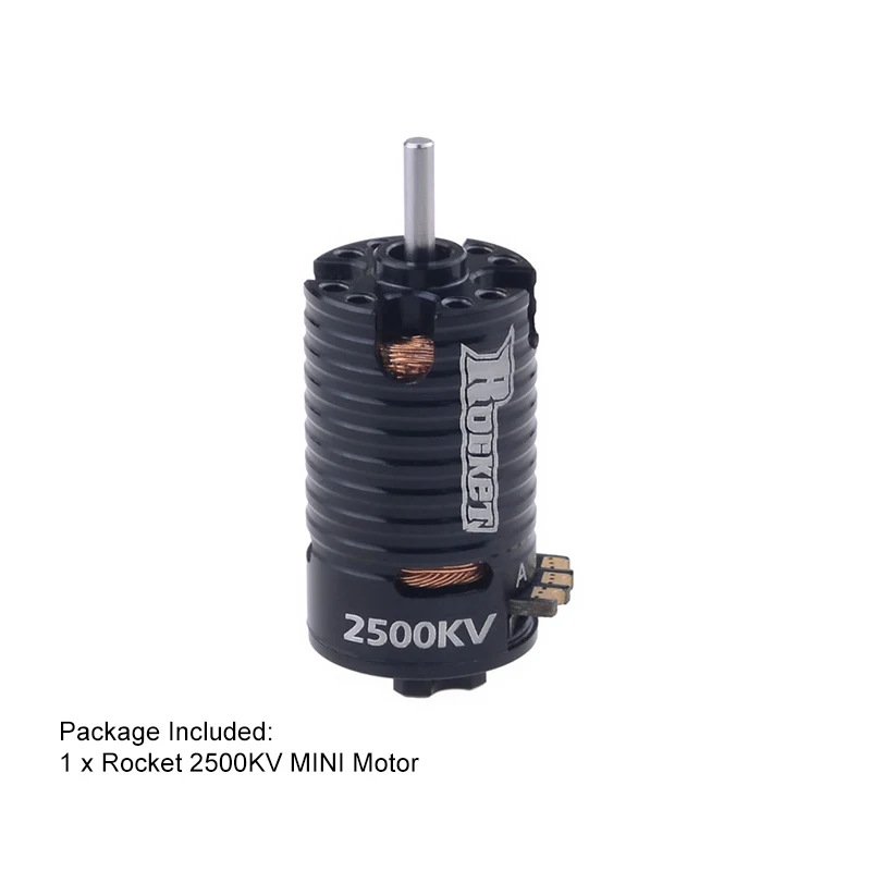 Rocket-Mini Motor sem escova para carro de RC, 1410, 2500KV, 3500KV, 5500KV, 7500KV, 9500KV, 1/24, 1/28, 1/32