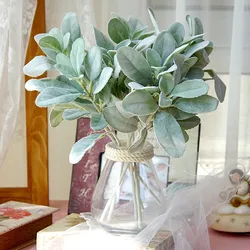 Artificial Plants Green Plants Silk Material Leaves room Decoration High Quality Flower Arrangement Leaves Home Room Decor