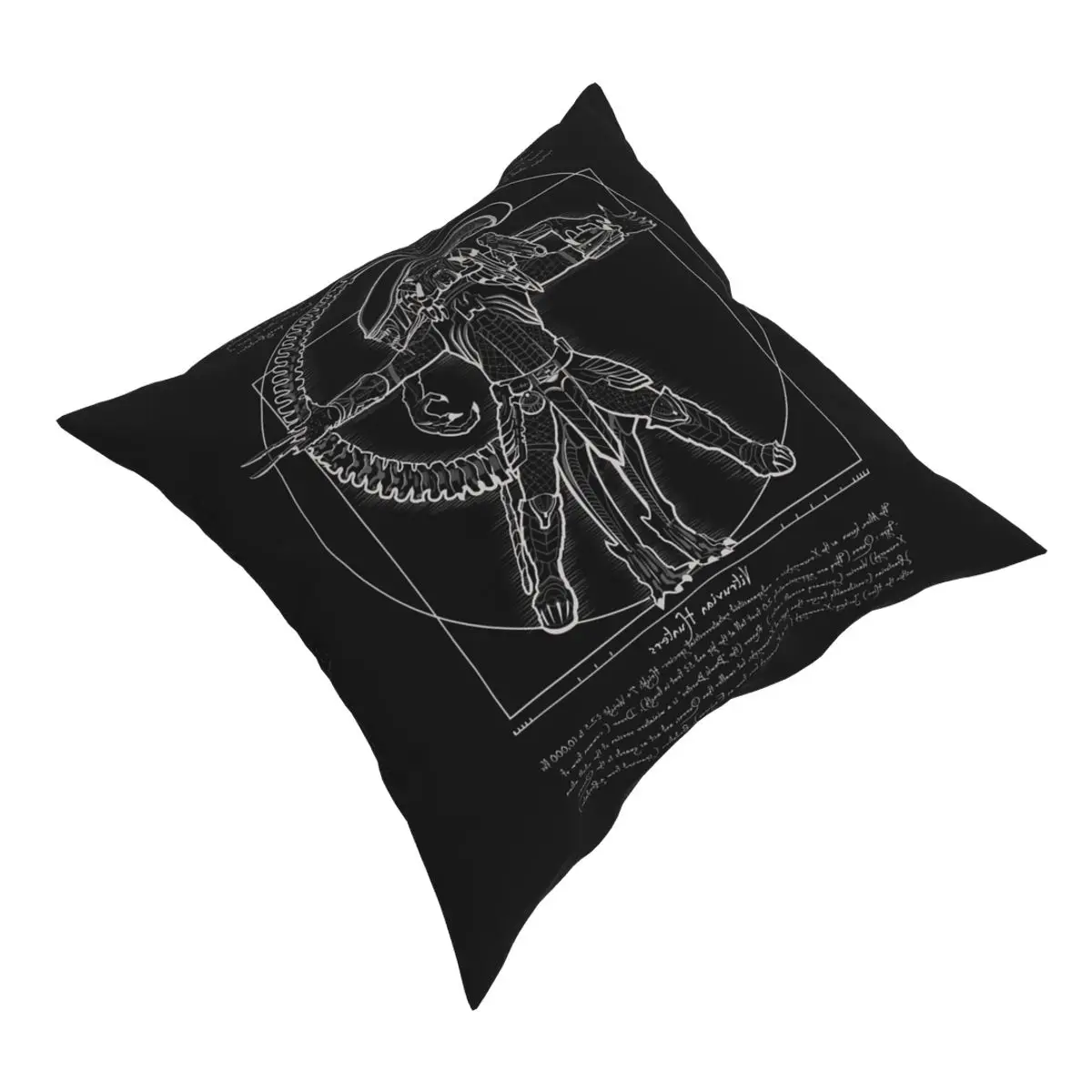 Vitruvian Hunters Negative Alien Covenant Alien Vs Predator Pillowcover Decoration Cushion Cover Throw Pillow for Living Room