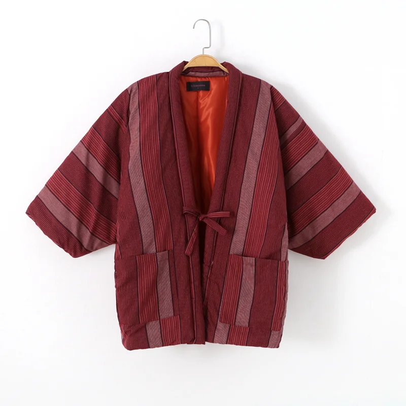 Japońskie Kimono Cardigan kobiety zimowe tradycyjne ciepłe Yukata Haori Vintage azjatyckie ubrania piżamy Haori topy Casual ubrania domowe