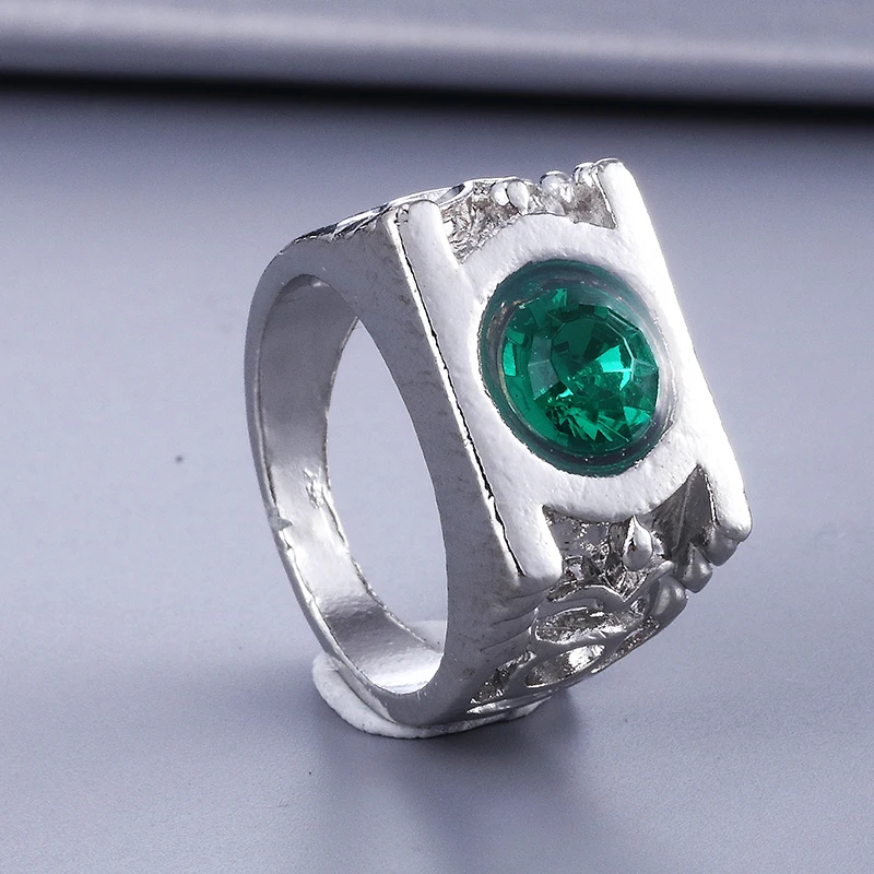 Fashion Jewelry Charm Green Lantern Ring For Men And Women