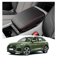 LFOTPP Car Armrest Box Cover for Audi Q5 FY 2018-2022 Central Control Storage Box Cover Pads Auto Interior Audi Q5 Accessories