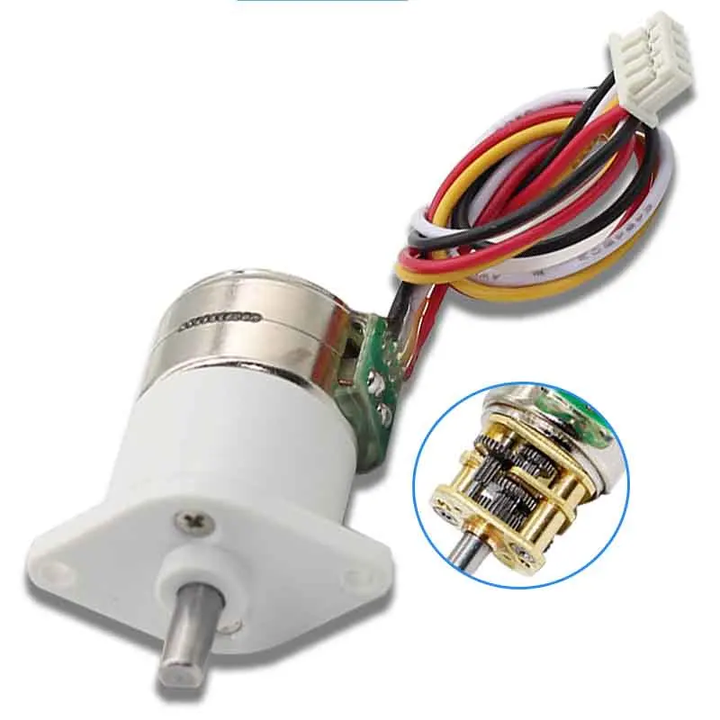 GM12-15BY dc Stepper metal geared motors Micro electric stepper reduction motor 2 Phrase 4 wires 18d stepper angle smart printer