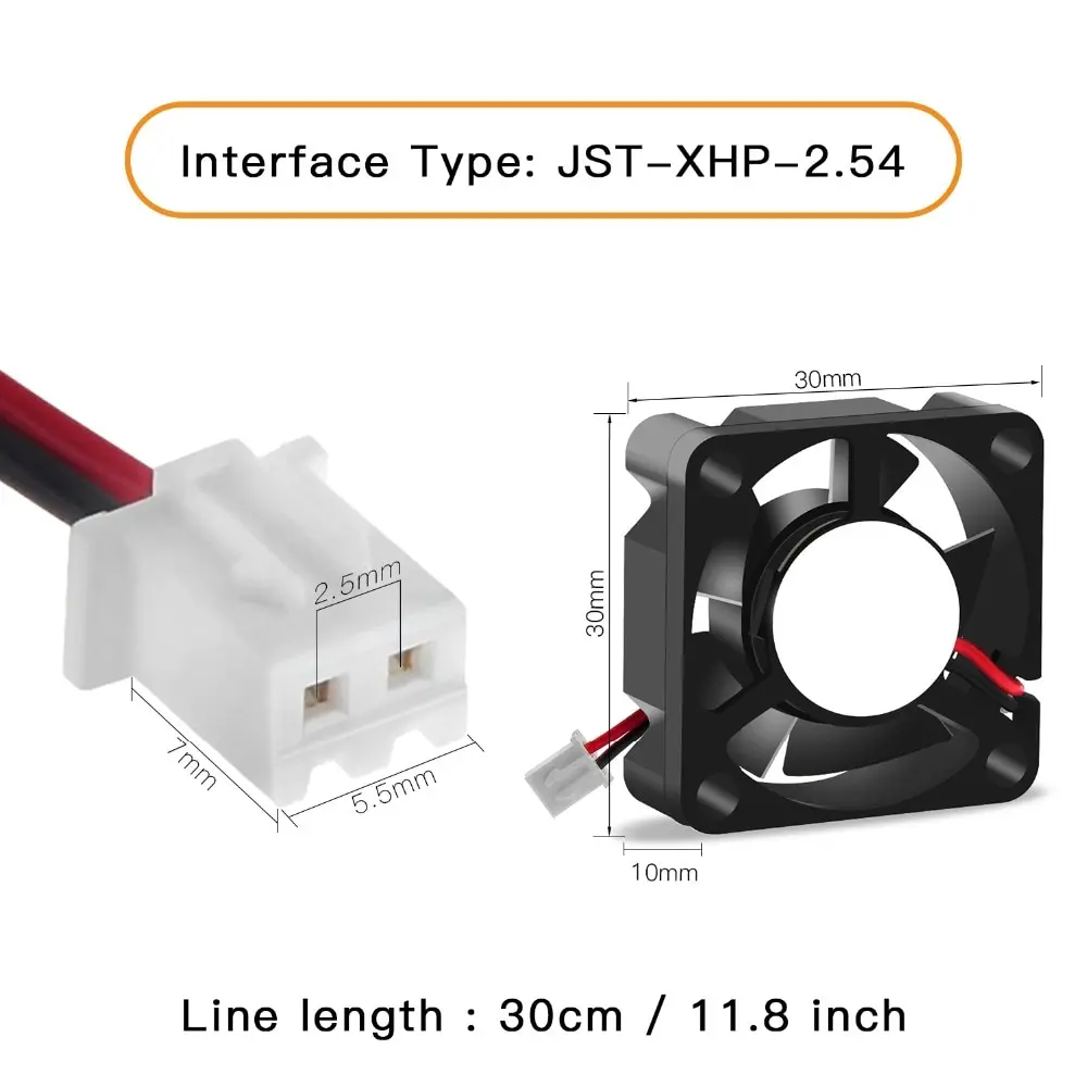 3D Printer Parts 5015/4010/4020 12V&24V Cooling Turbo Fan Brushless 2Pin For Extruder DC Cooler Blower Part Black Plastic Fans