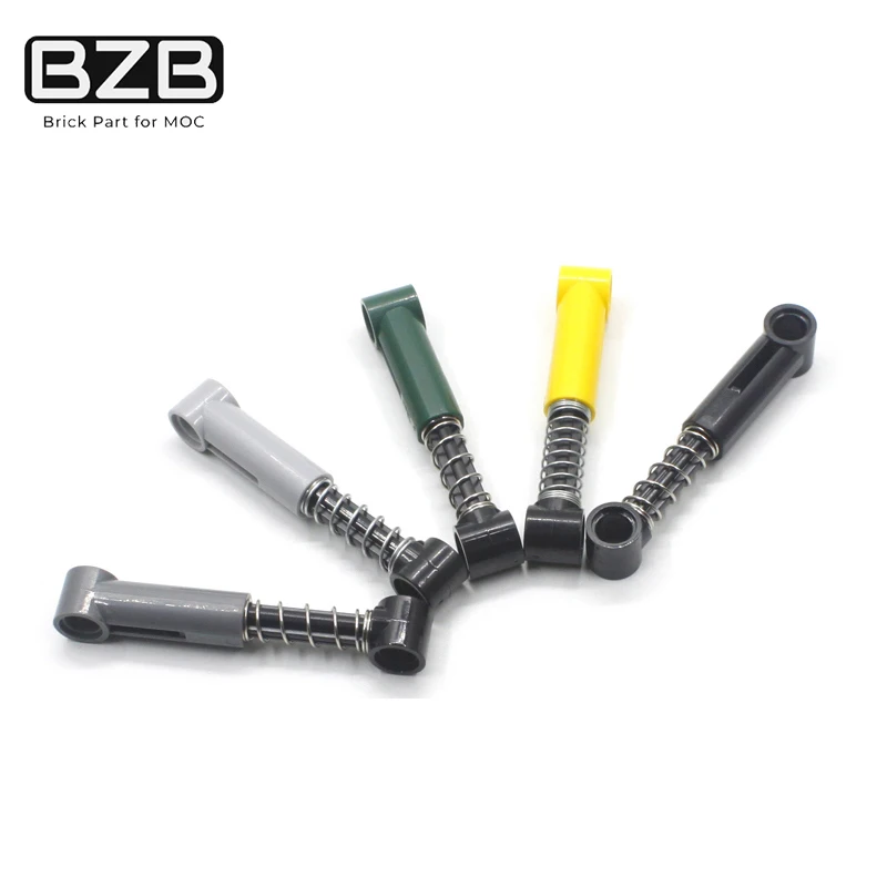 BZB   MOC 76138 73129 Suspension Arm Spring For Building Blocks Parts DIY High-tech Educational  Parts Toys