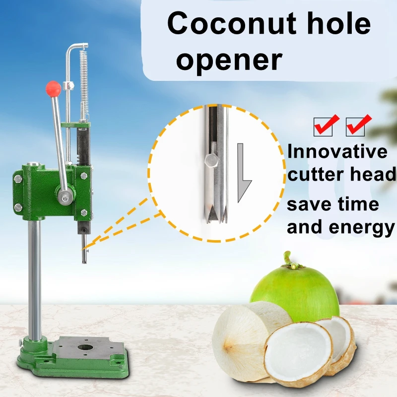 

Coconut green hole machine to open coconut artifact manual portable stainless steel commercial open shell tool