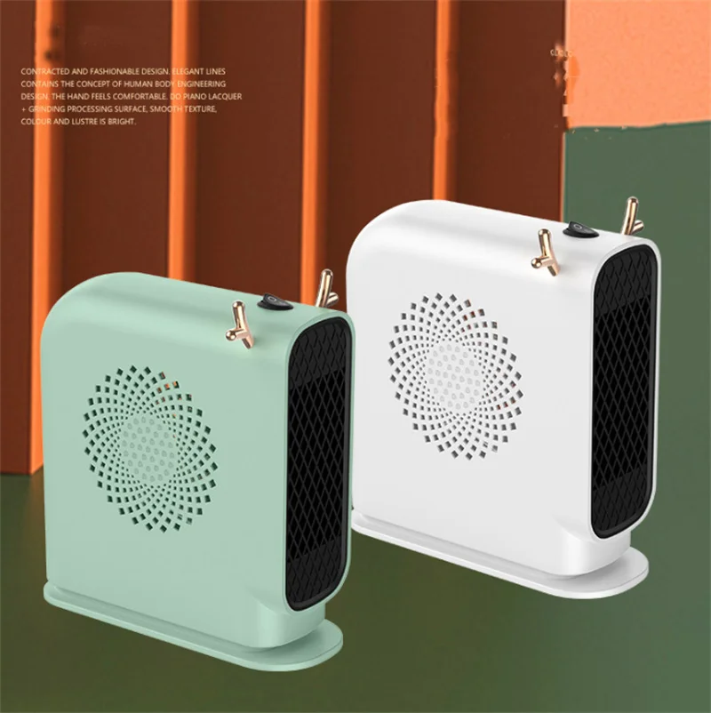 Calentador eléctrico portátil para oficina, Mini ventilador de calefacción para escritorio, radiador de estufa, PTC, calentador de cerámica, invierno, 220V, QN66