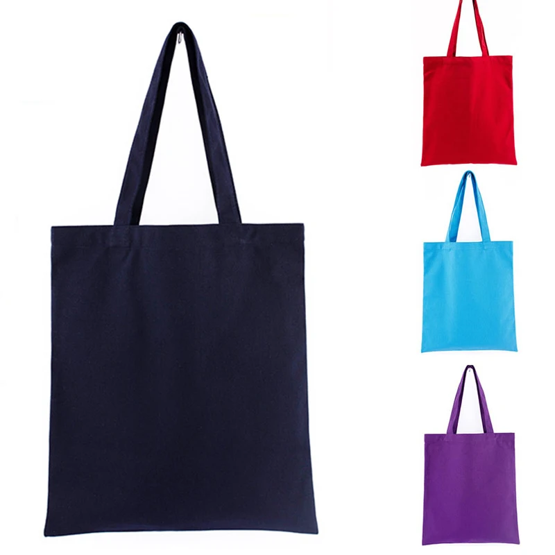 

(50pcs/lLot) Wholesale canvas cotton cloth grocery bags reusable