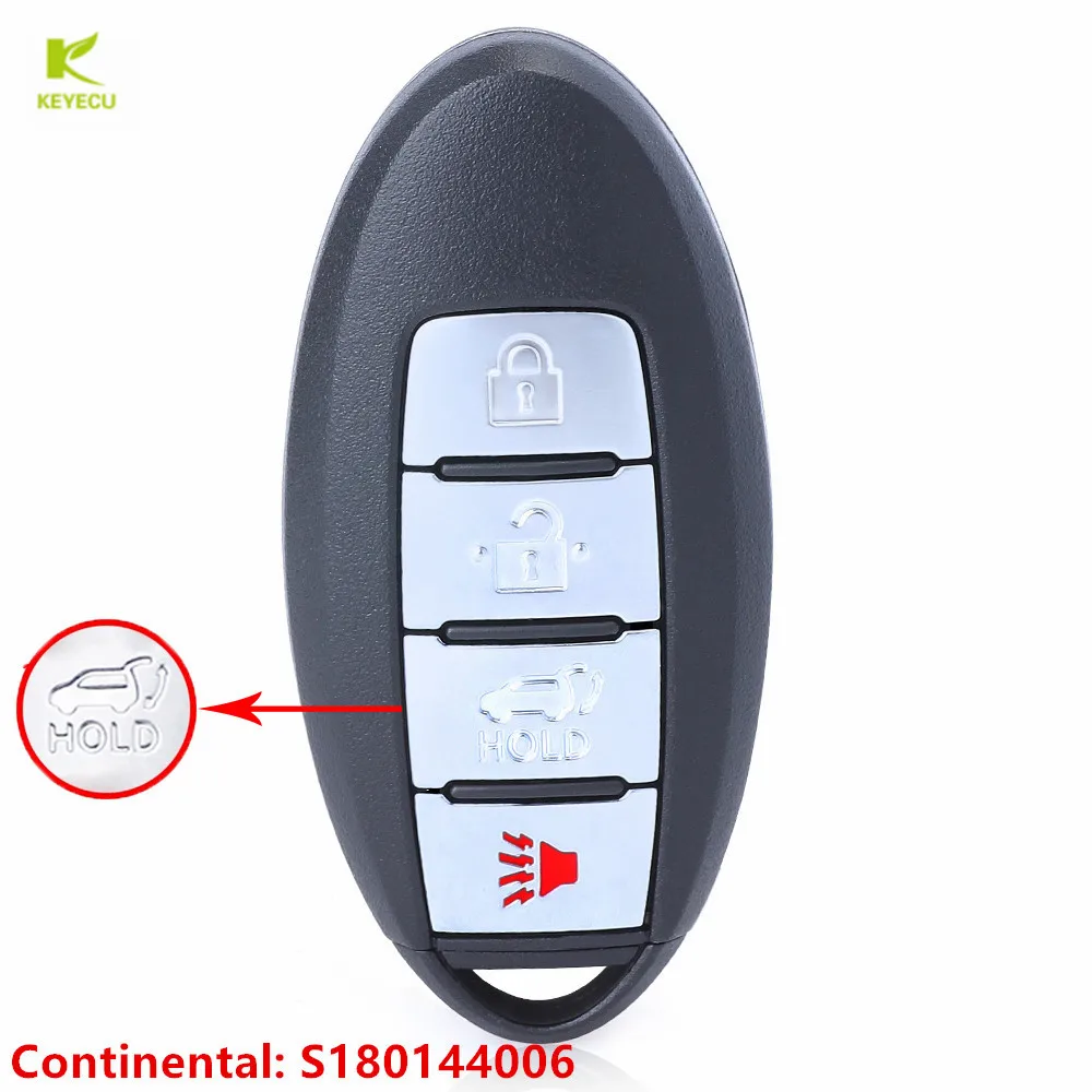 

KEYECU Replacement Smart Remote Car Key Fob 4Button 433.92MHz ID47 Chip for Nissan Pathfinder 2013 2014 2015 P/N: S180144006