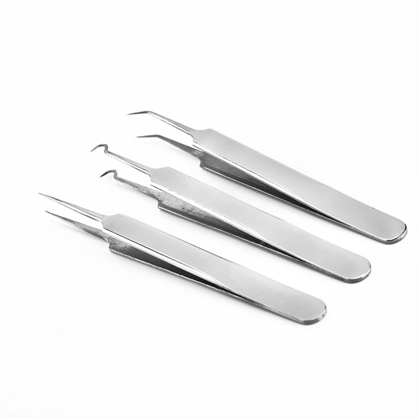 1Pc Facial เข็มสิว Comedones คลิปเครื่องมือ,สแตนเลสสตีล Blackhead Remover Extractor ทำความสะอาดความงามเครื่องมือ