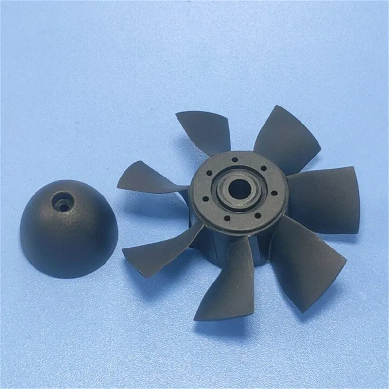 1Pc HY RC accessori modello aereo 51mm /64mm/76mm/89mm/102mm/114mm/127mm 7 pale del ventilatore canalizzate a foglia non includere il condotto