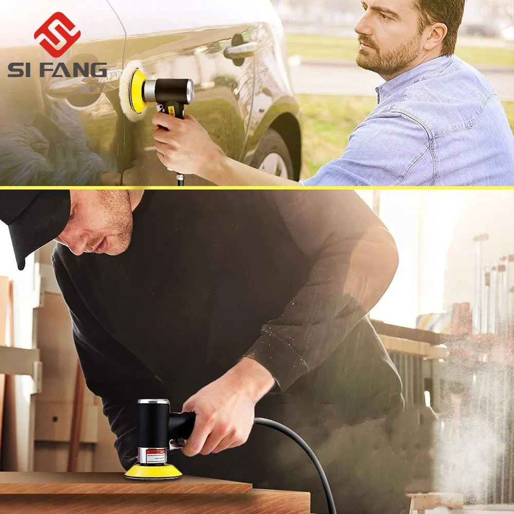 1/2/3 zoll Zufällige Umlaufbahn Air Sander Mini Pneumatische Schleifen Maschine für Auto Polieren High Speed Air Powered Schleifen polierer NEUE – Detail 7